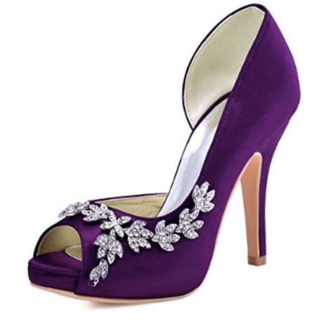 elegant purple shoes.